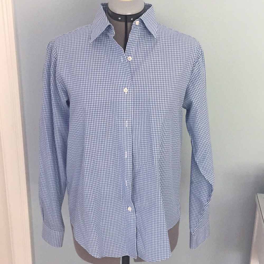 Brooks Brothers Blue and White Button-Down